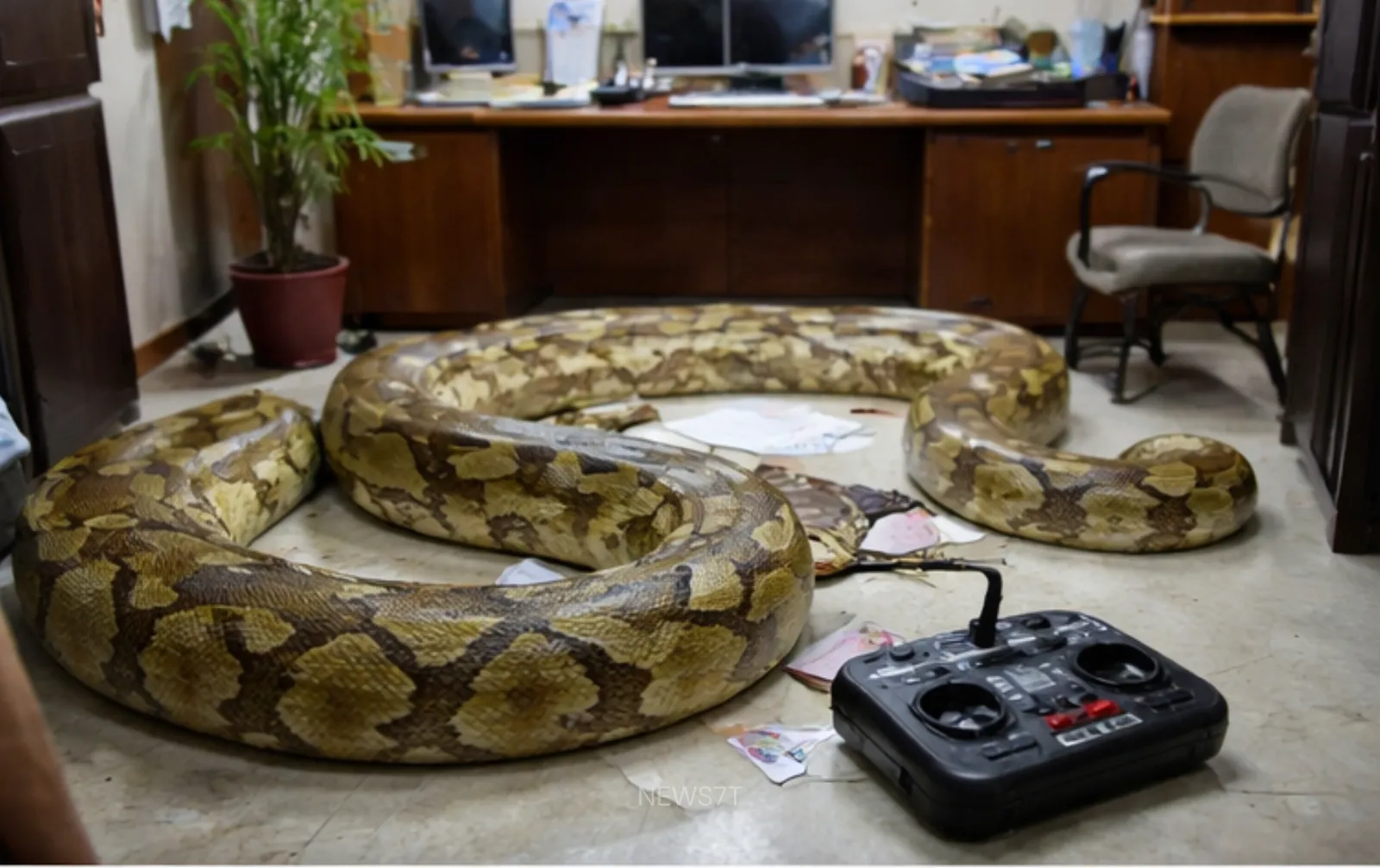 Snake in Office Incident Shocking Mystery of Remote Device and 20-Foot Snake in Ashok Kharat’s Office
