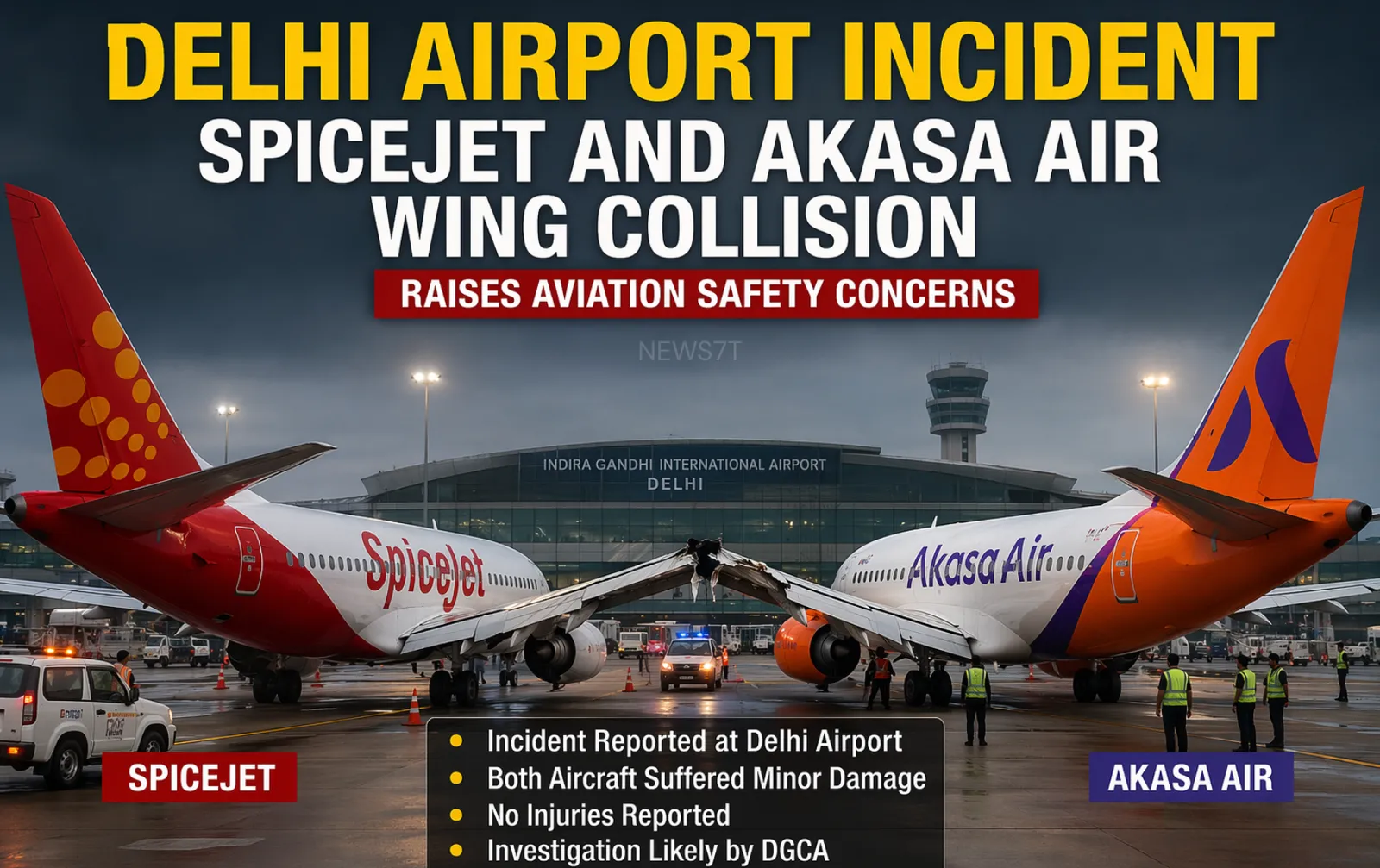 Delhi Airport Wing Collision Raises Safety Concerns